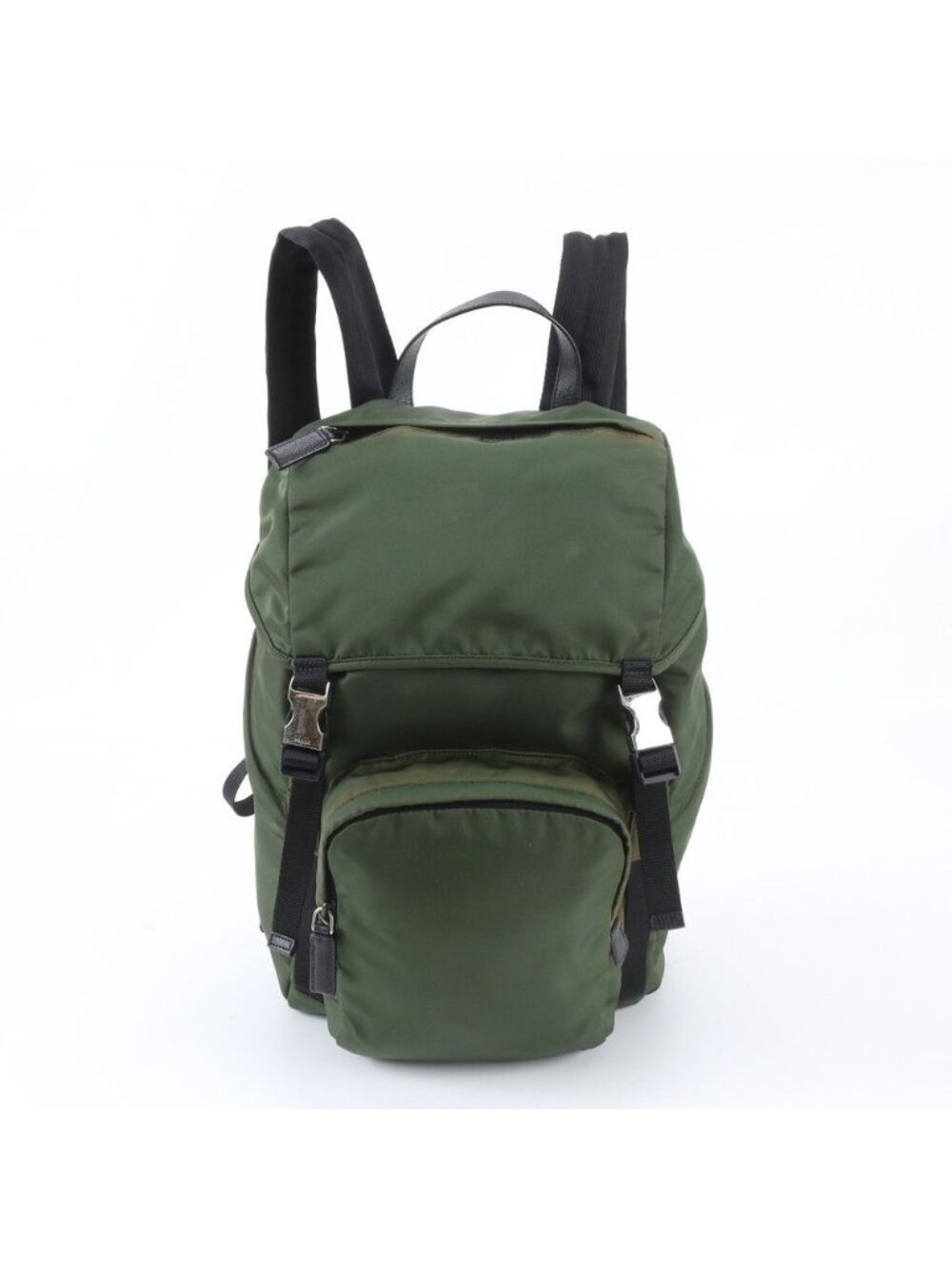 Prada Tessuto Nylon Triangle Logo Backpack